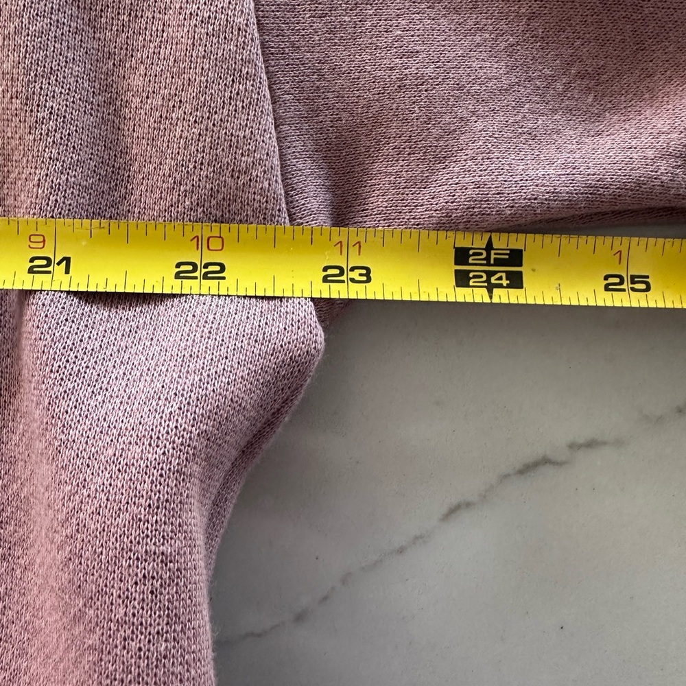 Madewell Maxi Dress MWL Betterterry Hoodie Sweatshirt Normcore Faded Mauve LG - Picture 13 of 15
